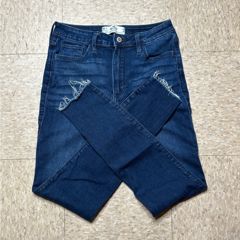 Hollister Blue High-Rise Skinny Jeans